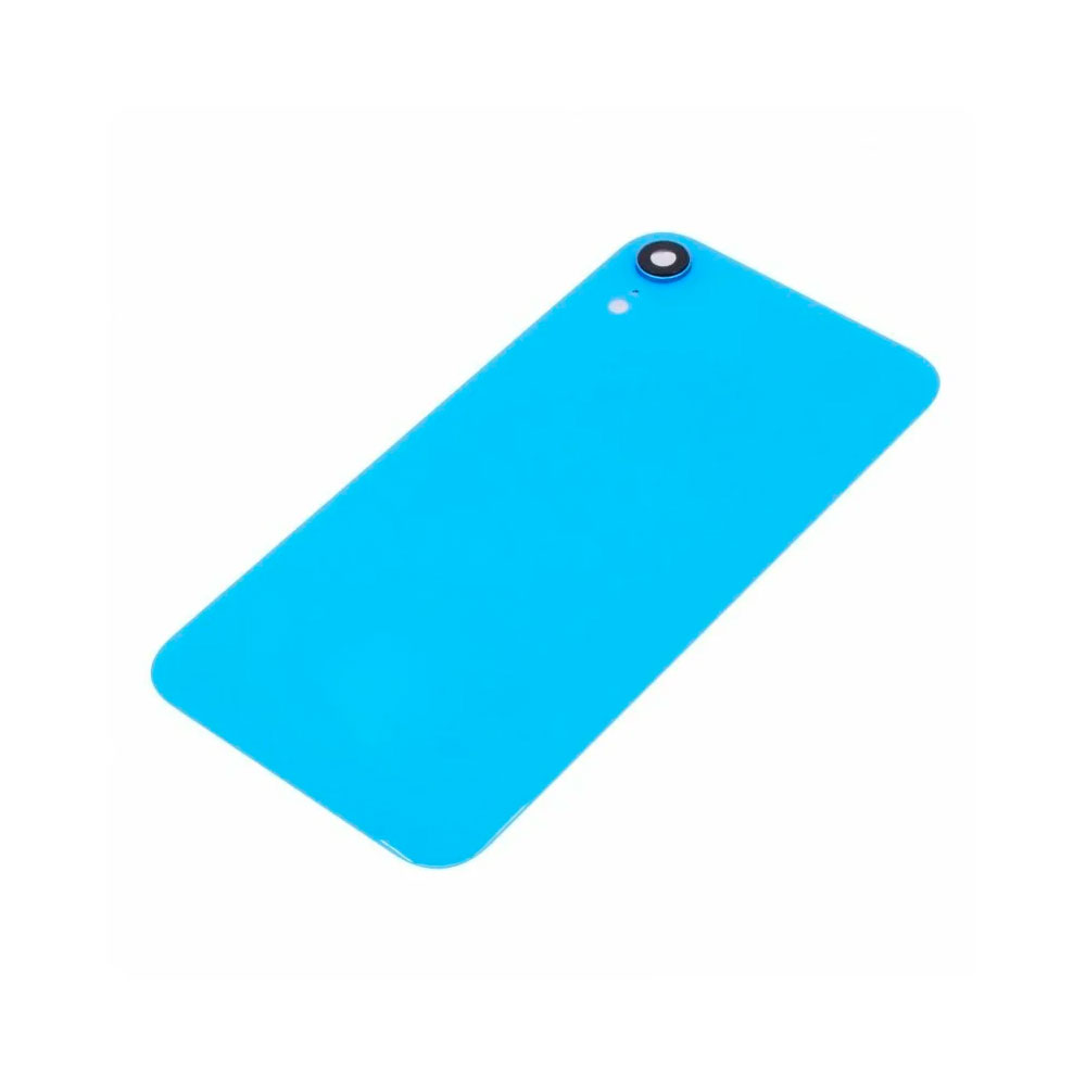 Задняя крышка iPhone Xr (стекло) синий orig fabric