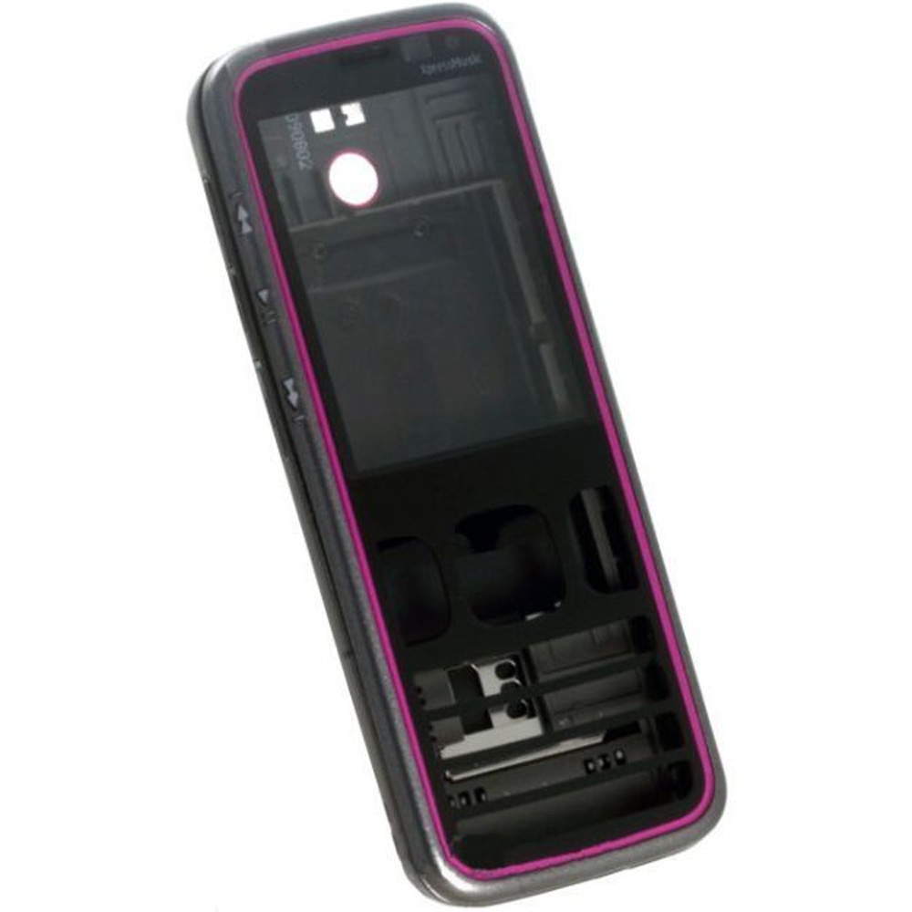 корпус для телефона Nokia 5630+ср.часть (черный/розовый)