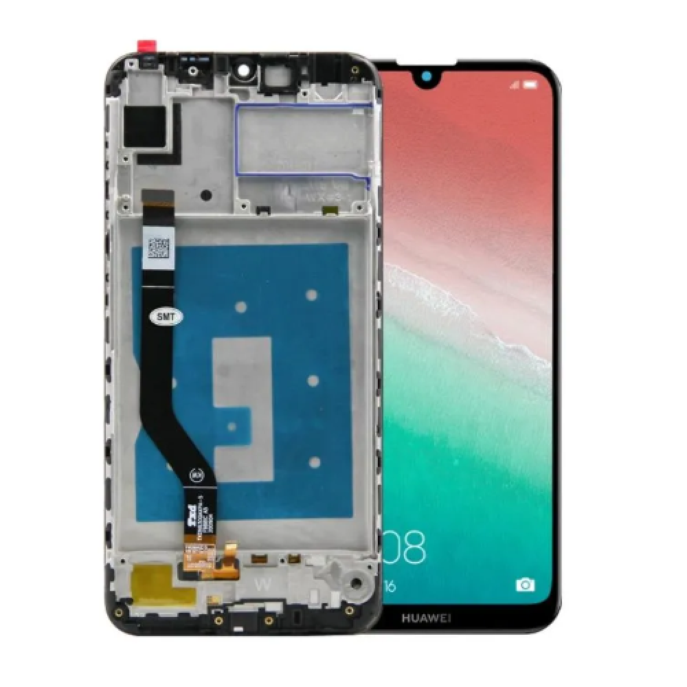 Рамка дисплея Huawei Y7 2019 (DUB-LX1) Черная