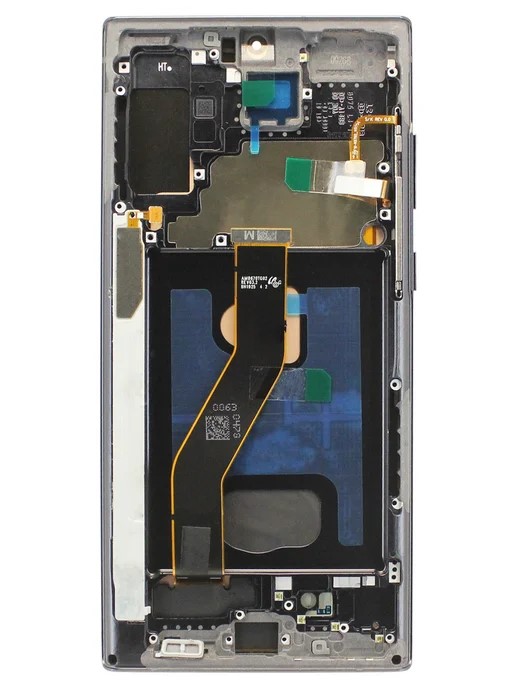 Дисплей для телефона Samsung N970F/N971F (Note 10) модуль с рамкой Черный - (In-Cell)