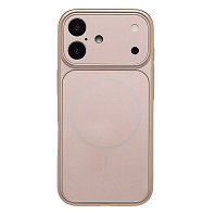Кейс iPhone 17 силикон SafeMag SM090 золотой