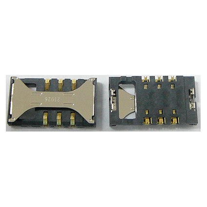 Коннектор SIM Samsung i8160/i8190/i8200/E2232/i8350/S5260/S5302/S5660/S7250/S7270/S7272/S7500