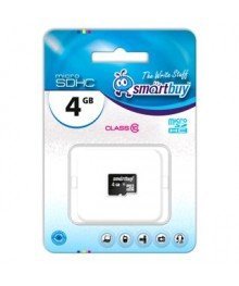 MicroSD 4Gb SmartBuy Class 10 без адаптера 