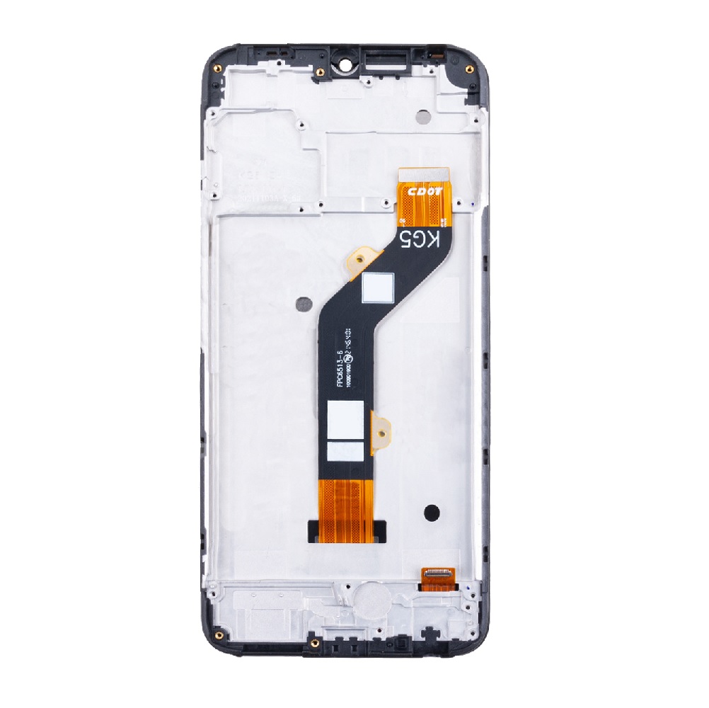 Дисплей для телефона Tecno Spark Go 2022 (KG5m) модуль с рамкой Черный - Оригинал
