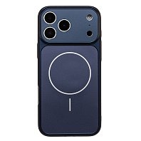 Кейс iPhone 17 Pro Max/18 Pro Max силикон SafeMag SM090 темно-синий