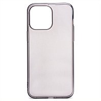 Кейс iPhone 14 Pro Max силикон прозрачный черный