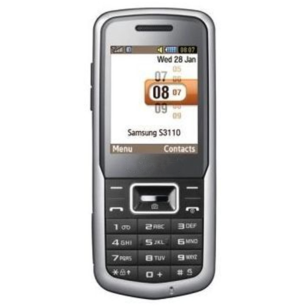 корпус для телефона Samsung S3110+ср.часть (черный)