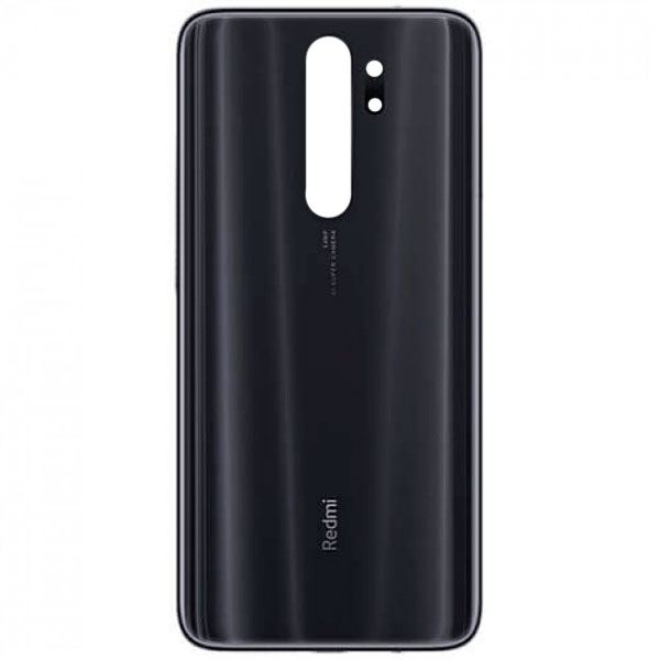 корпус для телефона Xiaomi Redmi Note 8 Pro Задняя крышка Черная - Премиум
