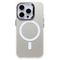Кейс iPhone 16 Pro силикон SafeMag SM025 белый