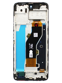 Дисплей для телефона Tecno Spark 20 (KJ5) модуль с рамкой Черный - Оригинал