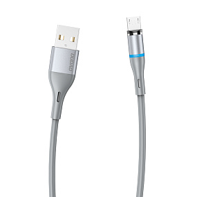 Дата кабель micro USB - USB Dudao L9 1,2м 3A магнитный серый