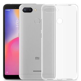 Силиконовый чехол Xiaomi Redmi 6 прозрачный