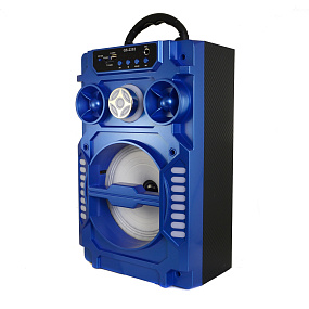 Колонка QS-2202 (Bluetooth/MicroSD/USB/FM/AUX) синий