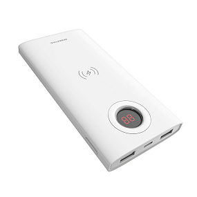 Портативное зарядное устройство Borofone BT16 2USB/Micro/Type-C/беспроводное зу 10000mAh белый