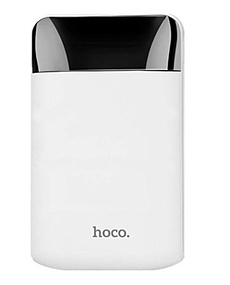 Портативное зарядное устройство Hoco J31 10000mAh LCD 2USB белый