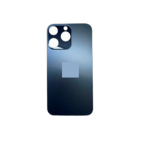 Задняя крышка iPhone Xr под 13 Pro/14 pro/15 Pro (стекло) синий титан orig fabric