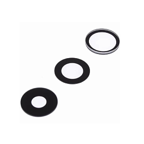 Стекло камеры iPhone 14 Pro/14 Pro Max (комплект 3 шт.) Черный