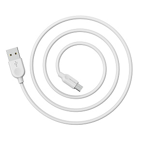 Дата кабель lightning - USB Borofone BX14 LinkJet 2.4A белый 2м