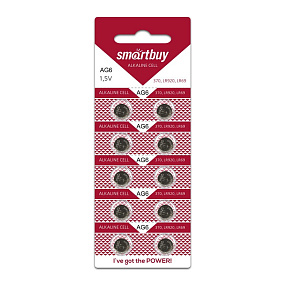 Батарейка SmartBuy AG6 10BL 1шт