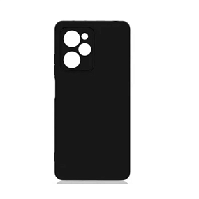 Силиконовый чехол Xiaomi Poco X5 Pro 5G с закрытой камерой черный