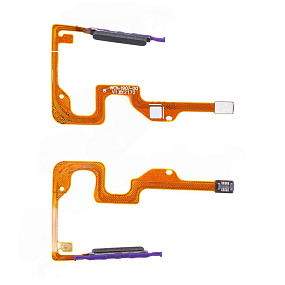 Шлейф Huawei Honor X6 (VNE-LX1) сканер отпечатка пальцев Черный