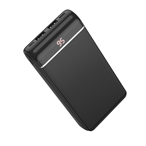 Портативное зарядное устройство Hoco J59A 20000mAh LCD 2USB черный