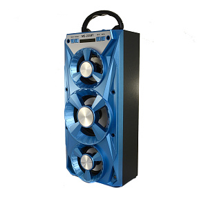 Колонка MS-221BT (Bluetooth/MicroSD/USB/FM/AUX) 15W синяя