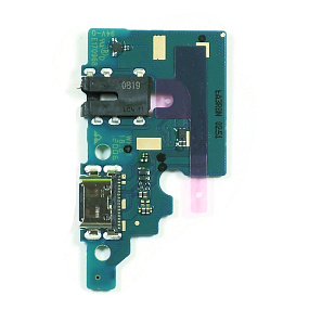 Шлейф Samsung A515F (A51) плата системный разъем/разъем гарнитуры/микрофон - Премиум