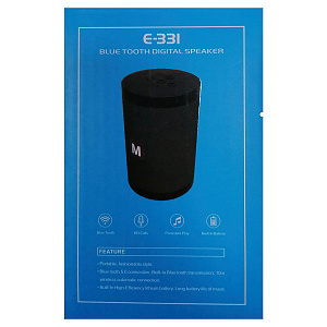Колонка E-331 (Bluetooth/FM/AUX) красная