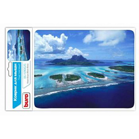 Коврик для мыши Buro пластиковый Бора-Бора 80х230мм