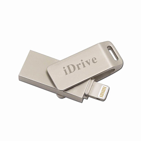  16Gb USB накопитель iDrive для iPhone5/6/7/iPad/iPod металл