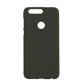 Силиконовый чехол Honor 8 матовый черный