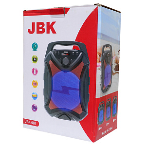 Колонка JBK-608 (Bluetooth/MicroSD/USB/FM/AUX) 5W черная