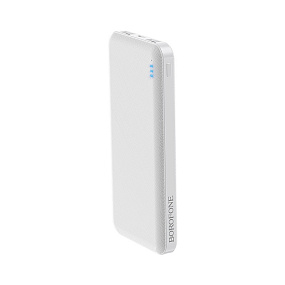 Портативное зарядное устройство Borofone BT20 2USB/Micro/Type-C 10000mAh белый