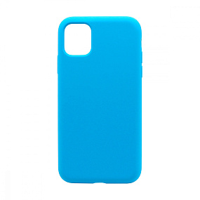Кейс iPhone 11 Silicone Case без логотипа (016) голубой