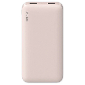 Портативное зарядное устройство Xiaomi Solove 10000 mAh Type-C с 2xUSB розовый