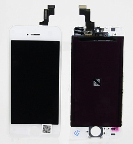 Дисплей для телефона iPhone 5S/SE в сборе Белый - AAA