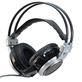 Наушники YORO F45 Pro Stereo полноразмерные игровые, светящиеся, вибро черные (УЦЕНКА) Б/У