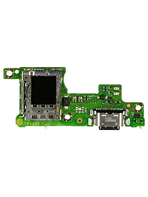 Шлейф Tecno Spark 20 Pro+ (KJ7) плата на системный разъем/разъем SIM/микрофон - Премиум