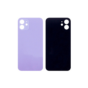 Задняя крышка iPhone 12 (стекло) фиолетовый