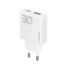 СЗУ-USB-Type-C Dudao A30eu 2 выхода 30W QC3.0+PD белый