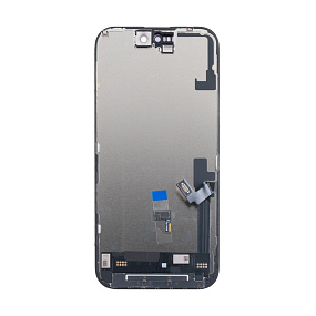 Дисплей для телефона iPhone 16 в сборе Черный - (Hard OLED) (площадка под IC)