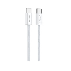 Дата кабель Type-C - Type-C VFan X23 60W 1м белый