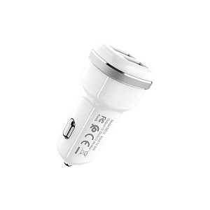 АЗУ-USB Borofone BZ13 2 выхода 2.4A белый