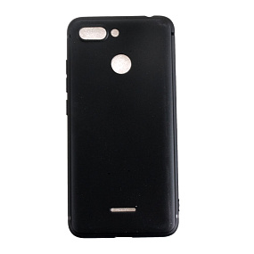 Силиконовый чехол Xiaomi Redmi 6 матовый черный