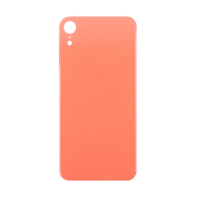 Задняя крышка iPhone Xr (стекло) коралловый - Премиум