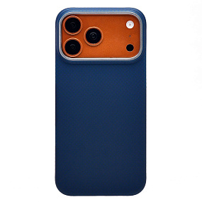 Кейс iPhone 17 Pro Max силикон SafeMag SM028 Carbon темно-синий