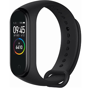 Фитнес-браслет Xiaomi Mi Band 4 NFC черный (УЦЕНКА) Царапина, разгерметизированный