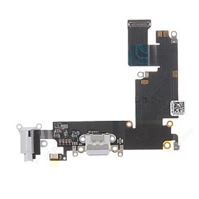 Шлейф iPhone 6 Plus на системный разъем/разъем гарнитуры/микрофон Серый
