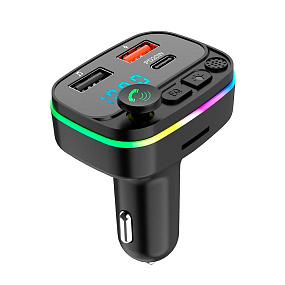 FM-модулятор P3 PD (Bluetooth/2USB/Type-C) черный